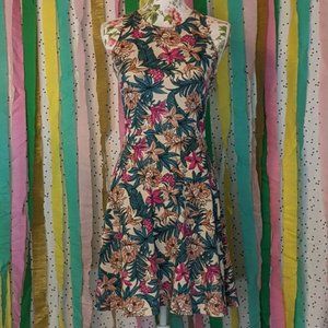 H&M Tropical/Floral Dress - Size S